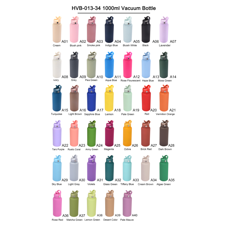 New 1L Large Capacity Double Stainless Steel Sports Water Mug Portable Handle American Large Mouth Design Vacuum Flask Thermos