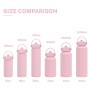 New 1L Large Capacity Double Stainless Steel Sports Water Mug Portable Handle American Large Mouth Design Vacuum Flask Thermos