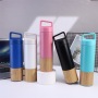 BORGE Customized Bamboo Base 20oz Double Wall Stainless Steel Insulated Vacuum Flask Water Bottle with Handle