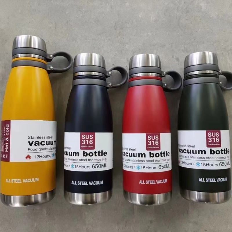 550ml  Cola Bottle Insulated Thermal Cola Sport Bottle With Rope Stainless Steel Vacuum Cola Water Bottle