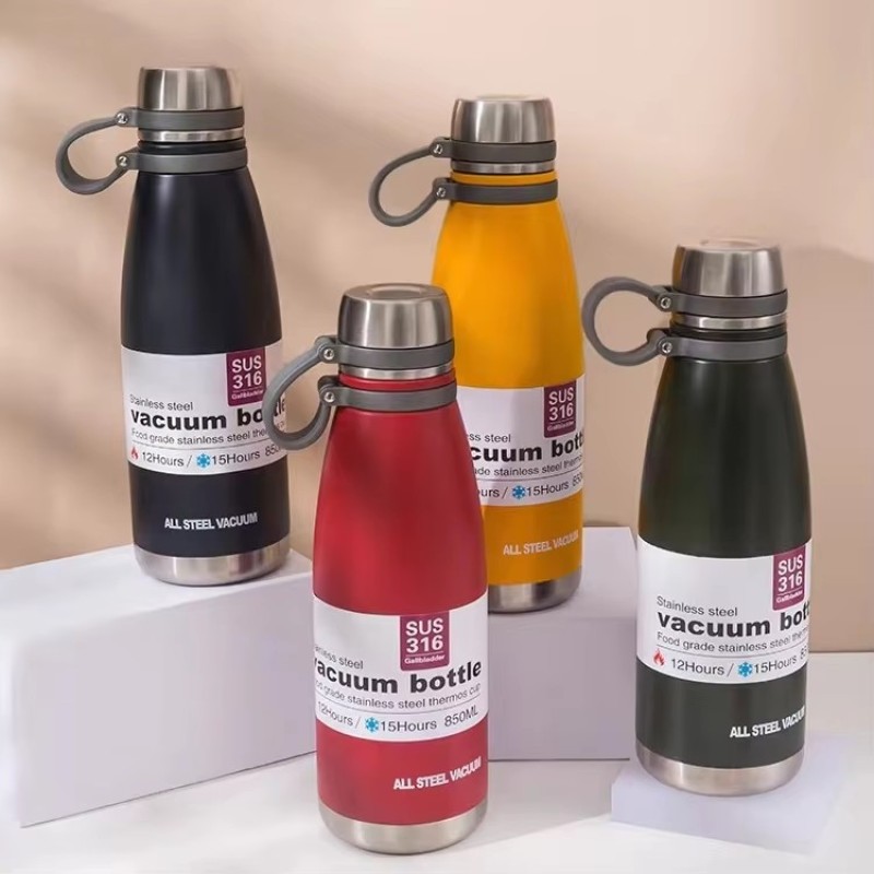 550ml  Cola Bottle Insulated Thermal Cola Sport Bottle With Rope Stainless Steel Vacuum Cola Water Bottle
