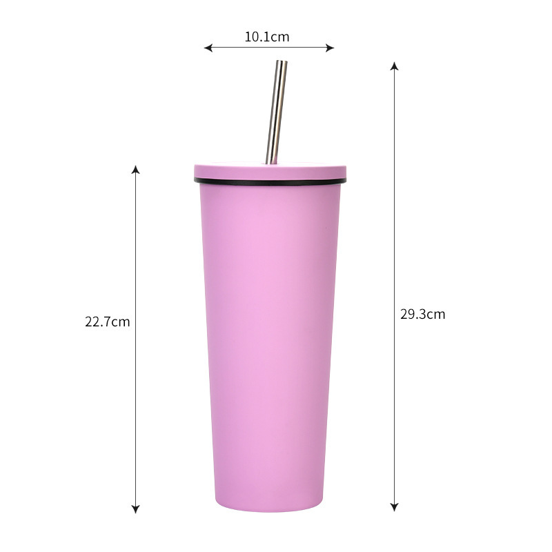 Wholesale 28oz Double Wall 304 Stainless Steel Tumbler Thermal Vacuum Insulated Coffee Mugs with Straw
