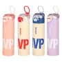Custom Logo 500ml Stainless Steel Double-Drink Vacuum Thermos Portable Student Sports Water Bottle