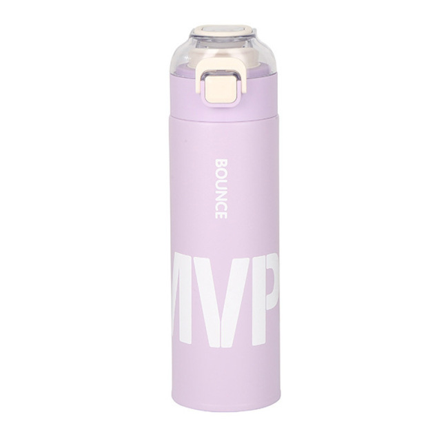 Custom Logo 500ml Stainless Steel Double-Drink Vacuum Thermos Portable Student Sports Water Bottle Custom Logo 500ml Stainless Steel Double-Drink Vacuum Thermos Portable Student Sports Water Bottle
