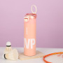 Custom Logo 500ml Stainless Steel Double-Drink Vacuum Thermos Portable Student Sports Water Bottle