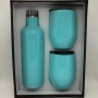 BORGE Wholesale 3PCS/Set 304 Stainless Steel Wine Bottle 500ml and 350ml Insulated Wine Tumblers Vacuum Flask Gift Set