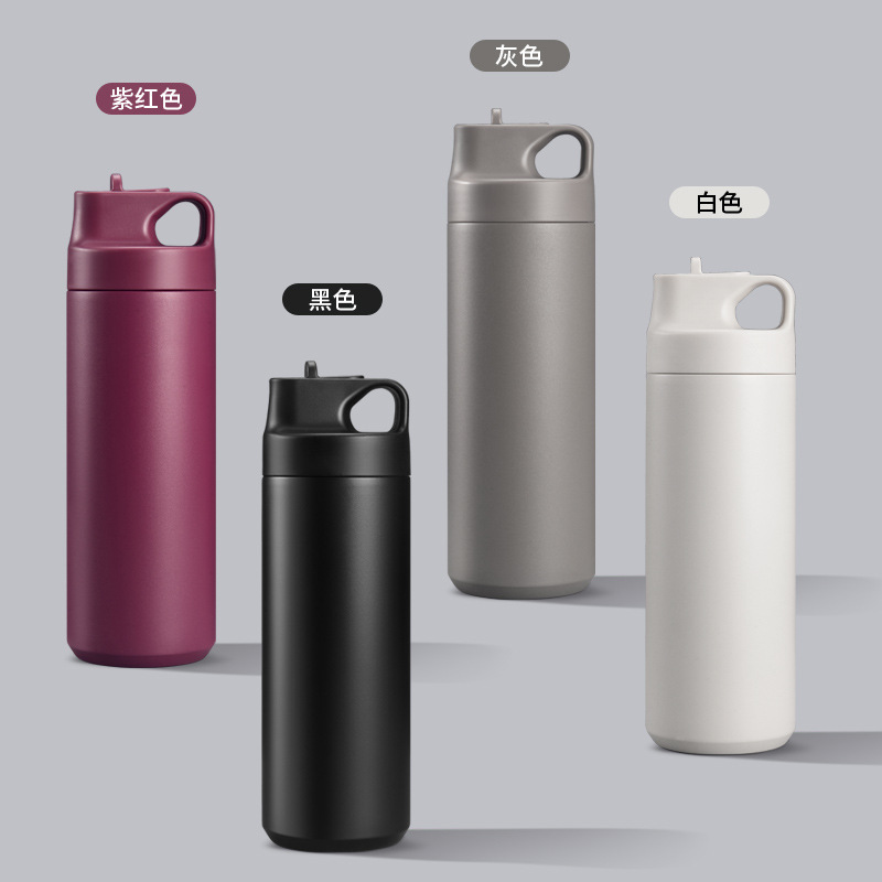 HOT SALES Double Wall Stainless Steel Insulated Vacuum Flask Water Bottle with Handle