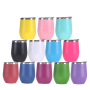 Wholesale Double Wall 304 Stainless Steel Vacuum Insulated Egg Mug Coffee Thermos With Lid Travel Wine Tumbler