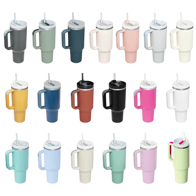 Wholesale Custom Logo 40oz Stainless Steel Sublimation Beer Coffee Tumblr Cup Mug Cup With Handle