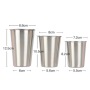 BORGE Hot Sale Custom Logo 8oz Single Wall 304 Stainless Steel Bar Tumblr Cup Beer Cup