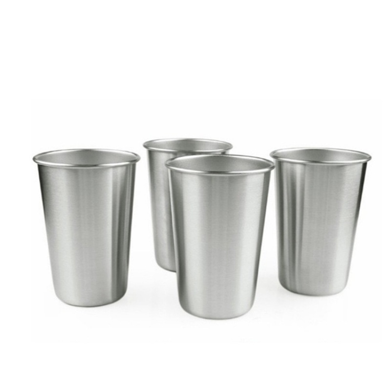 BORGE Hot Sale Custom Logo 8oz Single Wall 304 Stainless Steel Bar Tumblr Cup Beer Cup
