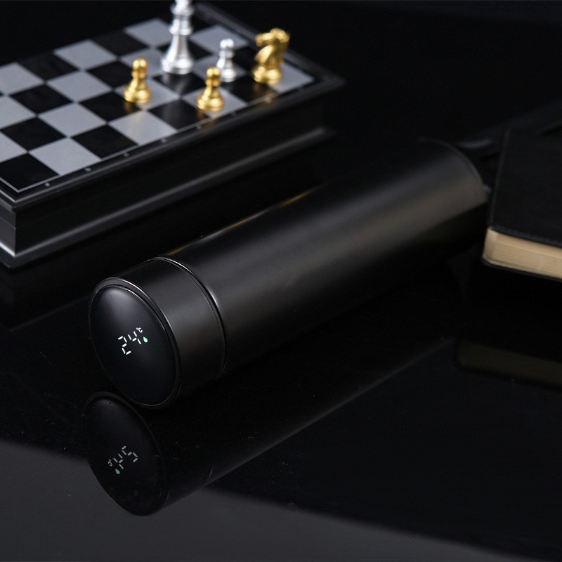 BORGE 500ml Stainless Steel Insulated Vacuum Flasks with LED Temperature Display Reminder