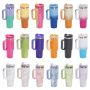 New Designed 1200ml Double Wall Stainless Steel Car Coffee Mug Insulated Tumbler With Straw and Lid