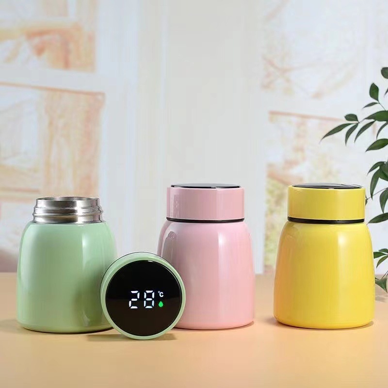 300ML 304 Stainless Steel Intelligent Display Temperature Thermos Vacuum Insulated Food Jar Food Thermo Cup Bottle