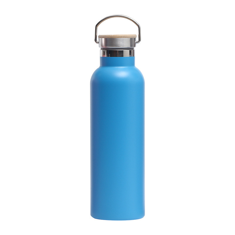 Solid Color Stainless Steel Vacuum Thermos Water Bottle Tumbler with Sport Lid Flask