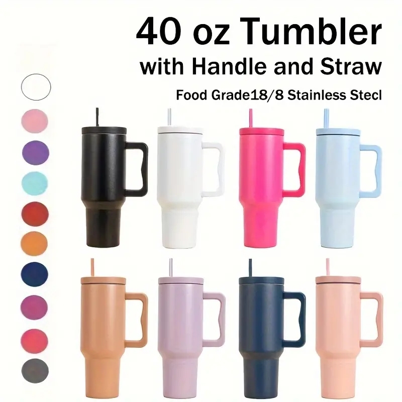 New 304 Stainless Steel Car Cup 40oz Double Wall Vacuum Tumbler with Leak Proof Lid