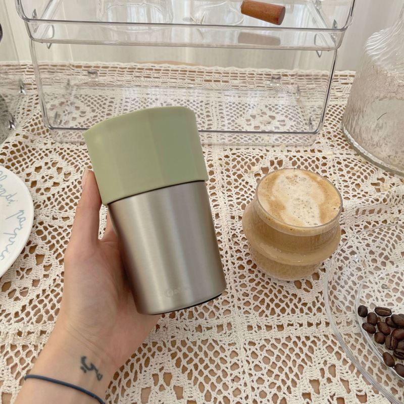 Hot Sale Stainless Steel Custom Logo Insulated Travel Coffee Mugs with Lid Portable Cup
