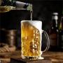 Classic 520ML Custom Logo Drinking Sublimation Beer Glass Cup Drinking Glasses With Handle