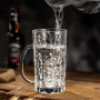 Classic 520ML Custom Logo Drinking Sublimation Beer Glass Cup Drinking Glasses With Handle