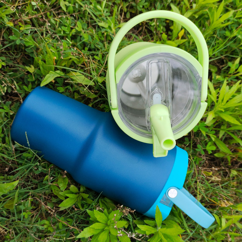 Kids 14 oz 100% Leakproof Tumbler With Carry Handle BPA-Free Kid-Friendly Design Durable & Dishwasher Safe Water Bottle