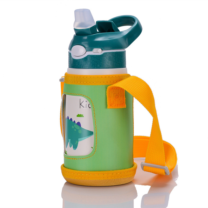 Kids Thermos Mug Baby Duck Billed Straw 316 Stainless Steel Vacuum Flask 400ML Children Thermos Water Bottle