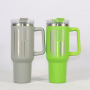BORGE Leakproof 40oz Stainless Steel Vacuum Insulated Transfer Coating Tumbler with Handle