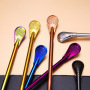 BORGE Wholesale Yerba Mate Bombilla 304 Stainless Steel Food Grade Straw Tea Mate Spoon Straw with Filter for Bar