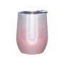 Wholesale 12oz Stainless Steel Vacuum rainbow Tumbler Insulated Wine Tumbler With Lid Customizable Tumbler
