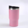 BORGE 14oz Stainless Steel Vacuum Can Cooler Insulated Can Cooler Tumbler 4 in 1 With 2 Lids