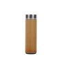 BORGE Customized 550ml Bamboo Shell Stainless Steel Vacuum Insulated Infuser Flask Vacuum Thermos Water Bottle With Tea Filter