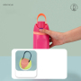 New Sports 32OZ Vacuum Insulated Fruits Cup for Sports Travel Car Flasks Stainless Steel Water Bottle With Straw