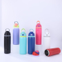 New Sports 32OZ Vacuum Insulated Fruits Cup for Sports Travel Car Flasks Stainless Steel Water Bottle With Straw