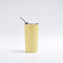 Hot Selling 20oz Car Coffee Cup Stainless Steel Travel Mug Double-Layer Vacuum Insulated Tumbler With Metal Straw