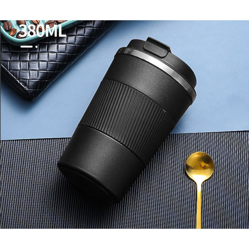 BORGE 380ml 510ml Double Walled Stainless Steel Portable Insulated Thermos Coffee Tumbler