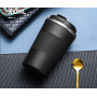 BORGE 380ml 510ml Double Walled Stainless Steel Portable Insulated Thermos Coffee Tumbler