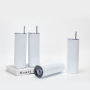 BORGE Custom Logo 20oz Double Walled Straight Skinny Stainless Steel Sublimation Blank Tumblers With Straw