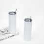 BORGE Custom Logo 20oz Double Walled Straight Skinny Stainless Steel Sublimation Blank Tumblers With Straw