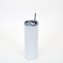 BORGE Custom Logo 20oz Double Walled Straight Skinny Stainless Steel Sublimation Blank Tumblers With Straw