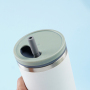 Wholesale Modern 40 oz Vacuum Insulated Travel Water Bottle Tumbler with Leakproof Rotatable Straw Lid Stainless Steel Straw