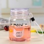 Manufacture Wholesale 350ml Kids Glass Water Bottle Sport Water Bottle Cute Drinking Glass Water Bottle
