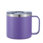 BORGE Wholesale 14oz Vacuum Insulated Tumbler Reusable Coffee Mugs With Slide Lid and Handle