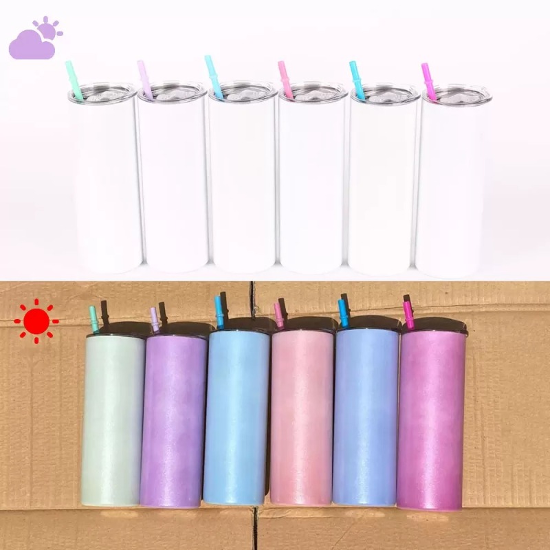 Hot Selling 20 oz  Sublimation Tumbler Double Walled Vacuum Insulated UV Color Changing Blank Sublimation Tumbler