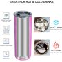 Hot Selling 20 oz  Sublimation Tumbler Double Walled Vacuum Insulated UV Color Changing Blank Sublimation Tumbler