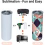 Hot Selling 20 oz  Sublimation Tumbler Double Walled Vacuum Insulated UV Color Changing Blank Sublimation Tumbler