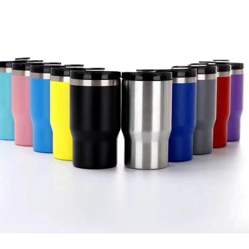 BORGE New Style 14oz Custom Logo 304 Stainless Steel Insulated Wine Tumblr Cup Beer Can Cooler With 2 Lids
