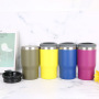 BORGE New Style 14oz Custom Logo 304 Stainless Steel Insulated Wine Tumblr Cup Beer Can Cooler With 2 Lids