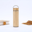 steel handle lid bamboo bottle 500ml