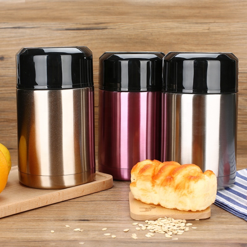 High Grade Thermos Food Box Stainless Steel Vacuum Food Container 800ML Double Wall 304 Food Jar