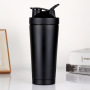 BORGE 750ml Double Wall Stainless Steel Vacuum Insulated Gym Protein Metal Shaker Water Bottle for Sport