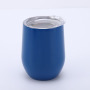 FX Factory Acceptable Custom 360ml/12oz 304 Stainless Steel Coffee Mugs Double Walled Egg Wine Cup With Lid Travel Wine Tumbler